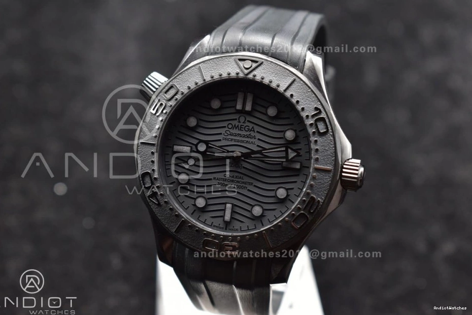 Best Durable Strap 1:1 1066 on 300m Seamaster Black A Dial Black VSF Edition 43.5mm Black Rubber Ceramic 0423